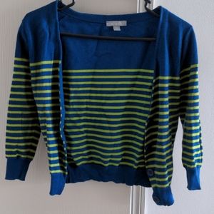 Striped cropped cardigan